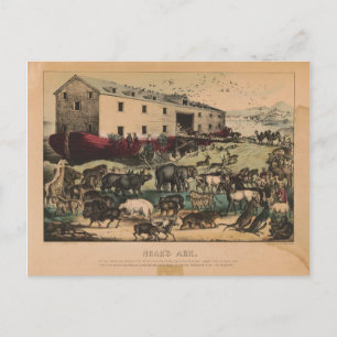 Noah's Ark von Currier & Ives (1868-78) Postkarte