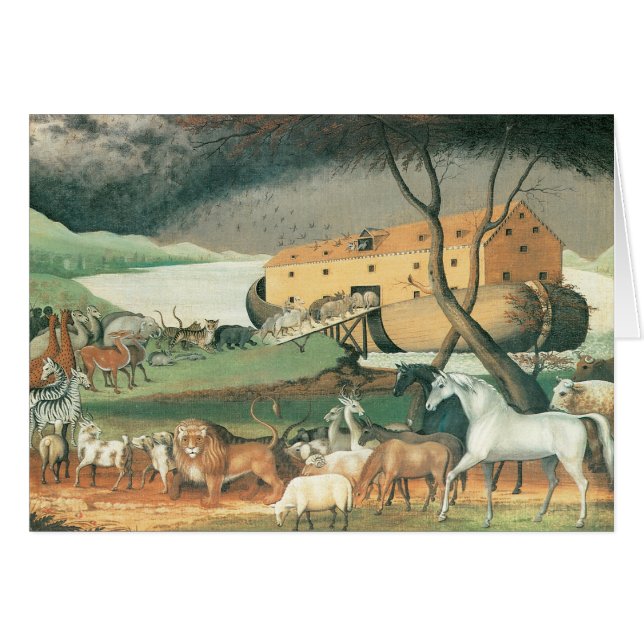 Noah's Ark von Edward Hicks, Vintage Volkskunst (Vorderseite (Horizontal))