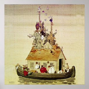 "Noah's Ark" von W. Heath Robinson Poster
