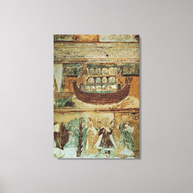 Noah's Ark während der Flut, c.1100 Leinwanddruck (Vorderseite)