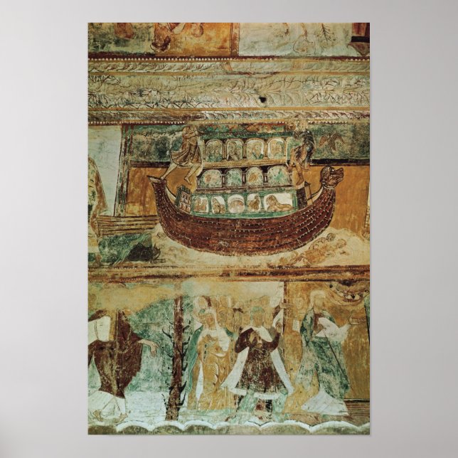 Noah's Ark während der Flut, c.1100 Poster (Vorne)