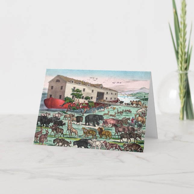 Noahs arke Grußkarte Karte (Vorderseite)