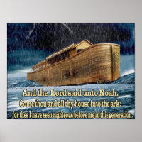 Noahs Christliche Printplakate mit Schrift