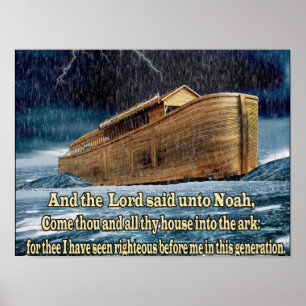 Noahs Christliche Printplakate mit Schrift Poster