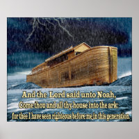 Noahs Christliche Printplakate mit Schrift