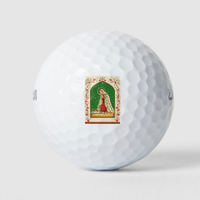 NOB165 Mary and Baby Jesus.tif Golfball (Vorderseite)