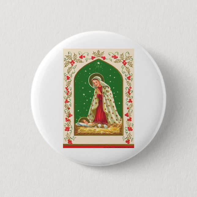 NOB165 Mary und Baby Jesus.tif Button (Vorderseite)