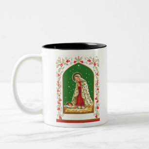 NOB165 Mary und Baby Jesus.tif Zweifarbige Tasse