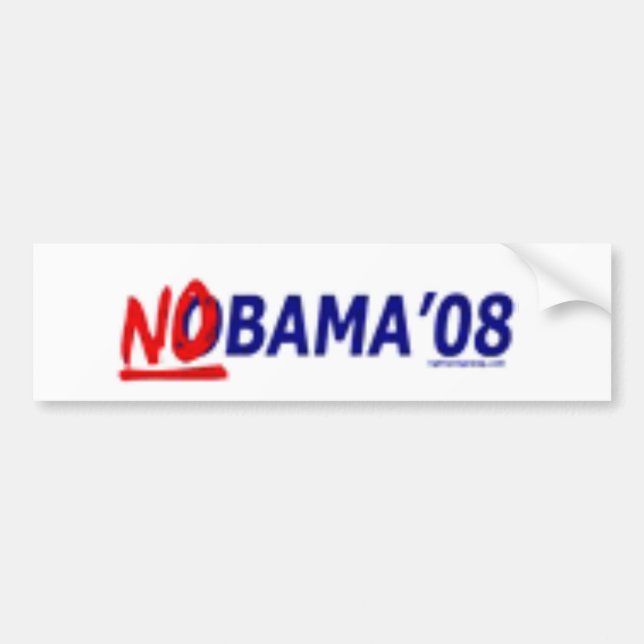 nobama2 autoaufkleber (Vorne)