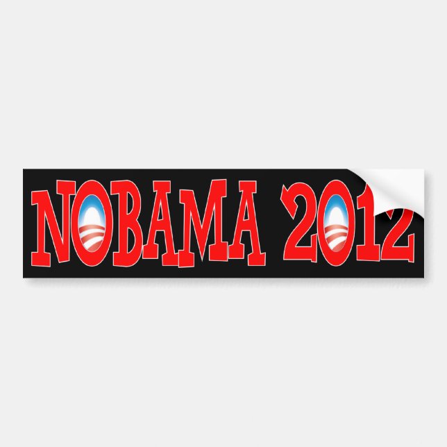 NOBAMA 2012 - AntiObama Autoaufkleber (Vorne)