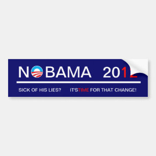 Nobama 2012 autoaufkleber