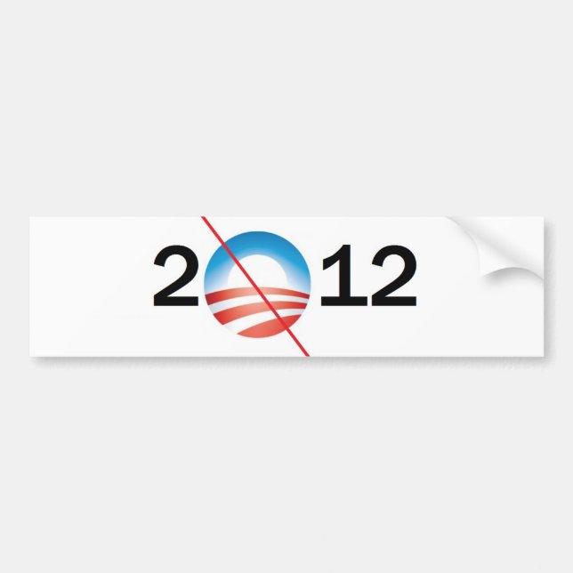 NoBama 2012 Autoaufkleber (Vorne)