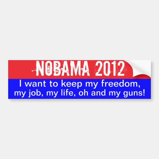 Nobama 2012 - behalten Sie Freiheit Autoaufkleber (Vorne)