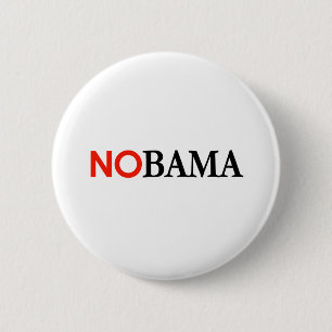 NOBAMA/ANTI-OBAMA - besonders angefertigt Button