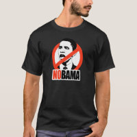 NOBAMA/ANTI-OBAMA T - SHIRT