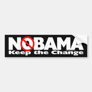 NoBama: Behalten Sie die Änderung Autoaufkleber
