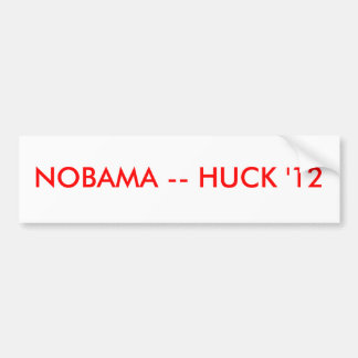 NOBAMA -- HUCK '12 AUTOAUFKLEBER