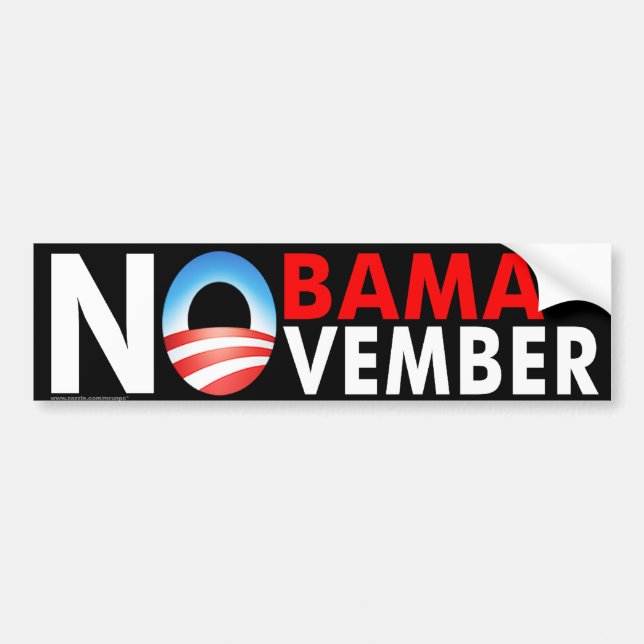 Nobama im November Autoaufkleber (Vorne)
