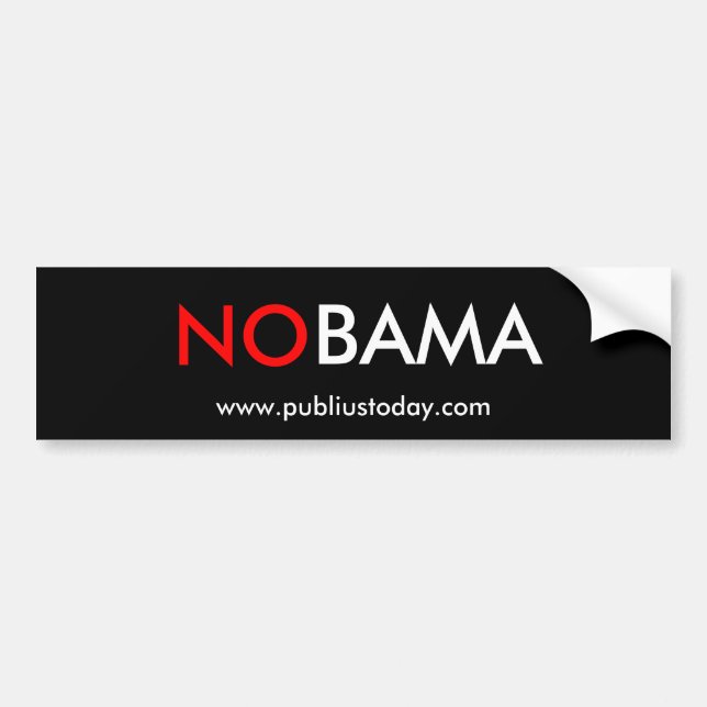 NOBAMA - (KEIN Obama) Autoaufkleber (Vorne)