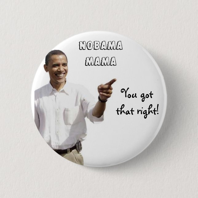 Nobama Mutter Button (Vorderseite)