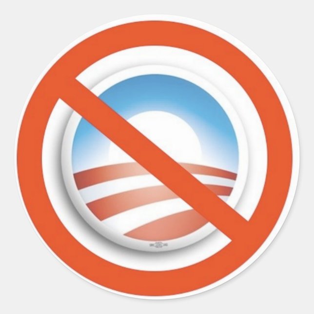 NOBAMA RUNDER AUFKLEBER (Vorderseite)