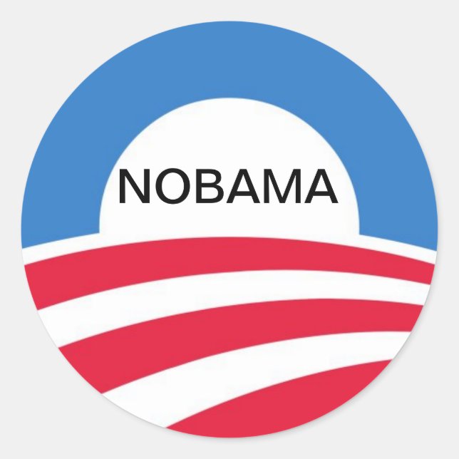 NOBAMA RUNDER AUFKLEBER (Vorderseite)