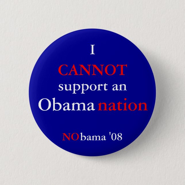 NObamaNation Button (Vorderseite)