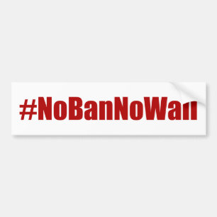 #NoBanNoWall Autoaufkleber