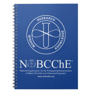 NOBCChE Blue Spiral Note - Weißes Logo Notizblock