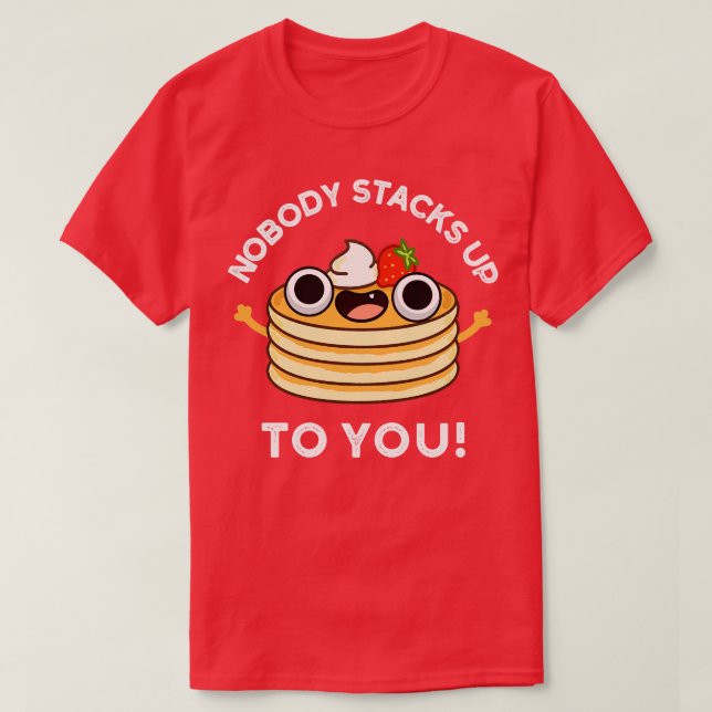 Nobdy stapelt Dir Niedlichen Pancake Pub T-Shirt (Design vorne)