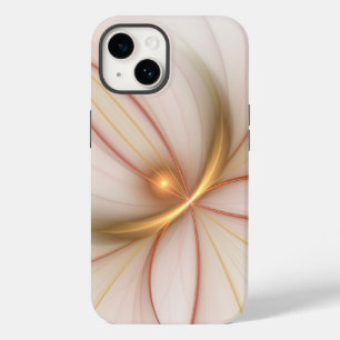 Nobelkupfer und Gold Abstrakt Moderne Fraktal Kuns Case-Mate iPhone 14 Hülle