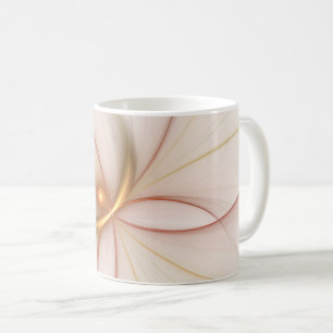 Nobelkupfer und Gold Abstrakt Moderne Fraktal Kuns Kaffeetasse