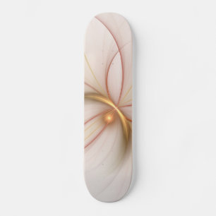 Nobelkupfer und Gold Abstrakt Moderne Fraktal Kuns Skateboard