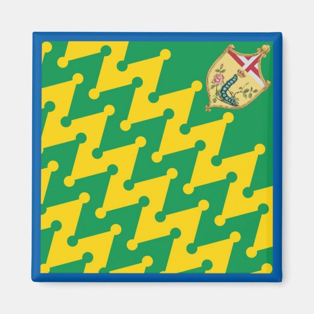 Nobile Contrada del Bruco (Raupe) Palio Magnet (Vorne)