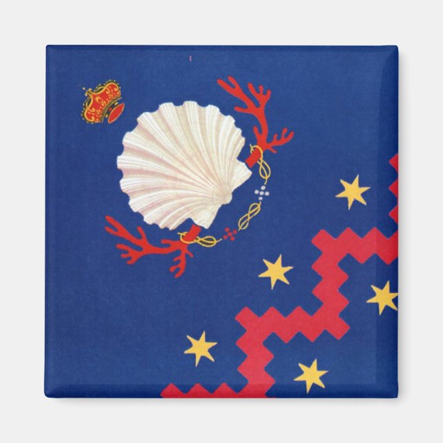 Nobile Contrada del Nicchio (Seashell) Palio Magnet (Vorne)