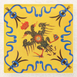 Nobile Contrada dell'Aquila Palio di Siena (Adler) Glasuntersetzer