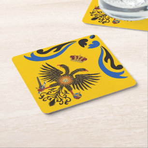 Nobile Contrada dell'Aquila Palio di Siena (Adler) Rechteckiger Pappuntersetzer