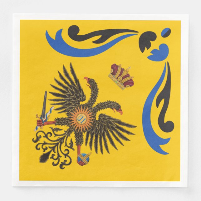 Nobile Contrada dell'Aquila Palio di Siena (Adler) Serviette (Vorderseite)