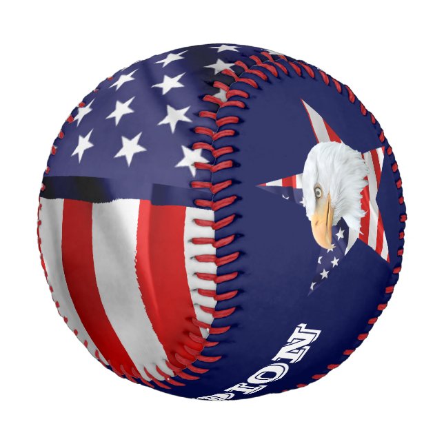 Noble Bald Adler, Die amerikanische Flagge, Star Baseball (Schrägansicht)