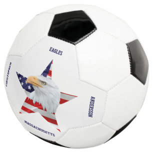 Noble Bald Adler, Die amerikanische Flagge, Star Fußball
