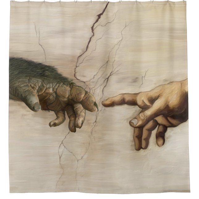 Noble Beasts - Creation of Apekind Duschvorhang (Vorderseite)