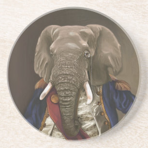 Noble Beasts - Dandy Elephant Getränkeuntersetzer