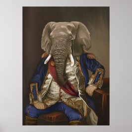 Noble Beasts - Dandy Elephant Poster