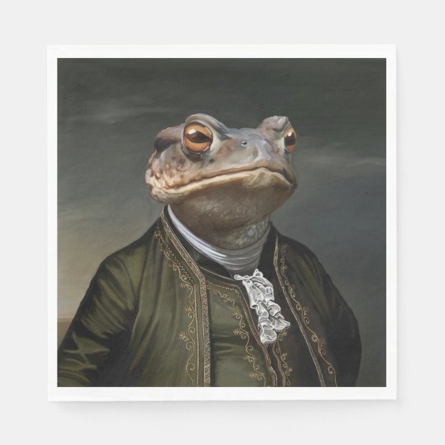 Noble Beasts - Dandy Toad Serviette (Vorderseite)
