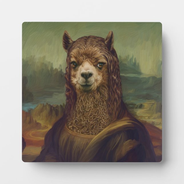 Noble Beasts - Mona Llama Fotoplatte (Vorderseite)