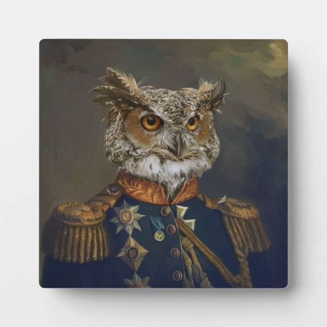 Noble Bestien - Dandy Owl Fotoplatte (Vorderseite)