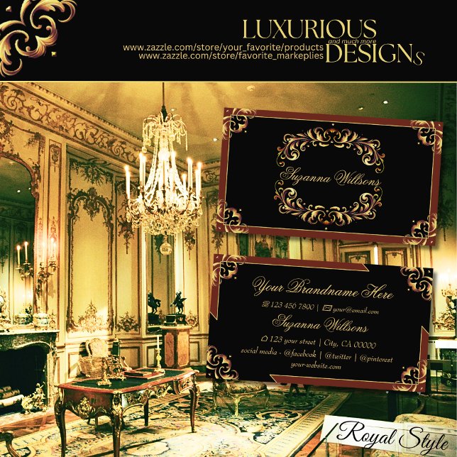 Noble Black Brown Gold beeindruckend und Luxus Visitenkarte (Von Creator hochgeladen)