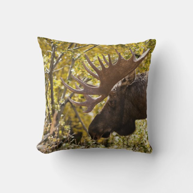 Noble Bull Moose Kissen (Vorderseite)