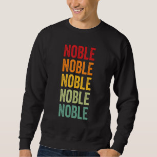 Noble County Oklahoma Regenbogen-Textdesign Sweatshirt