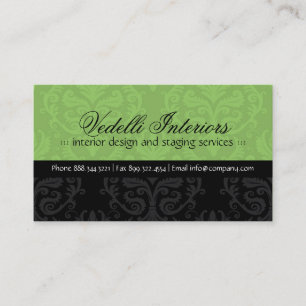 Noble Damast-Designer-Visitenkarte Visitenkarte